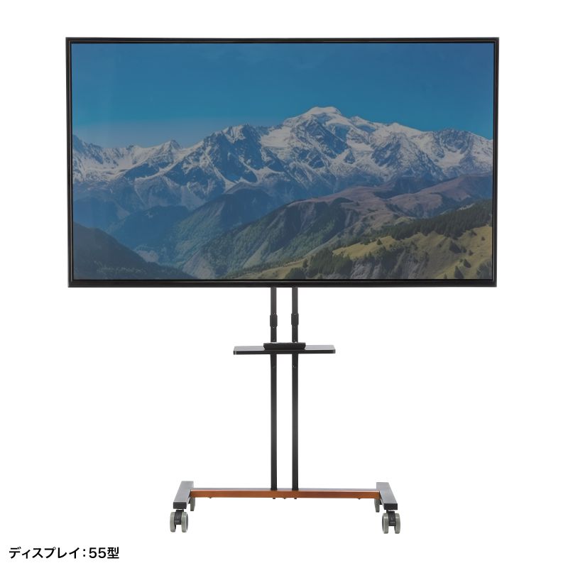 SANWA SUPPLY テレビスタンド ディスプレイスタンド キャスター