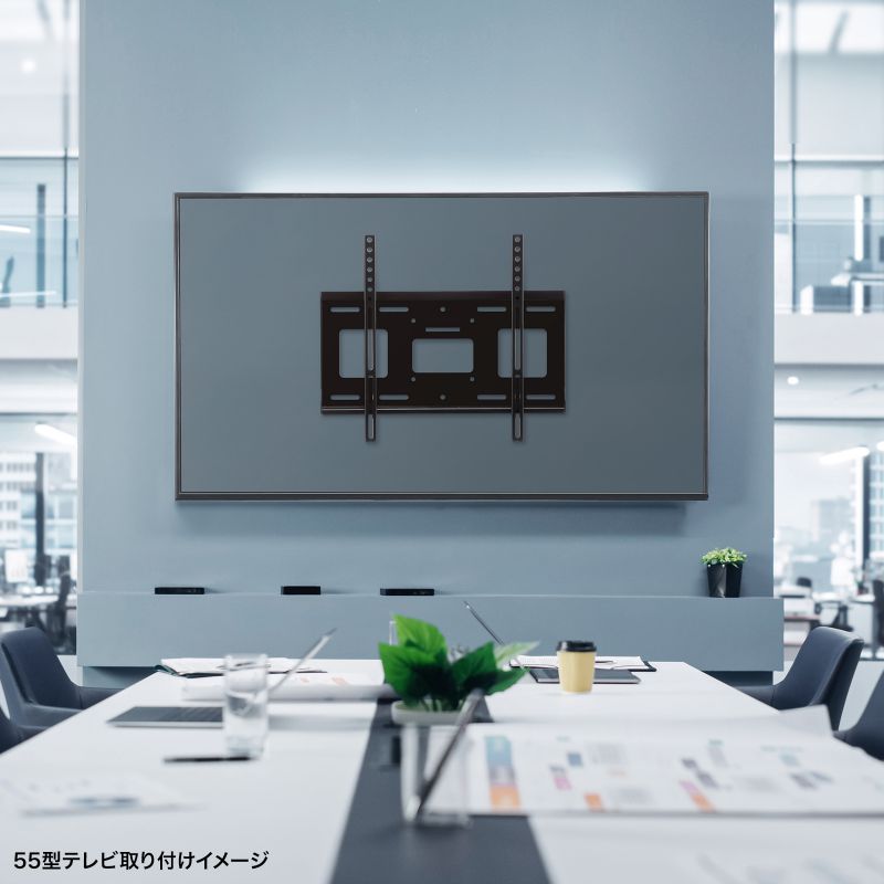 テレビ壁掛け金具 65インチ対応 壁面固定式 耐荷重80Kg VESA規格CR-PLKG18BK｜sanwadirect｜10