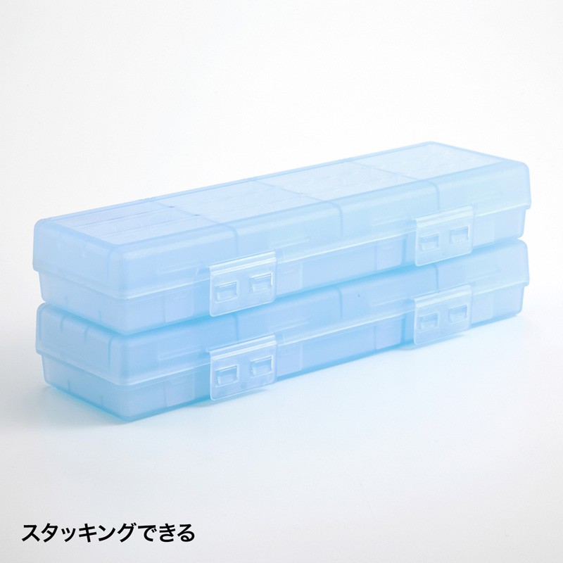 電池ケース単三形 単四形対応 大容量タイプ ブルー（DG-BT6BL） | SANWA SUPPLY | 05