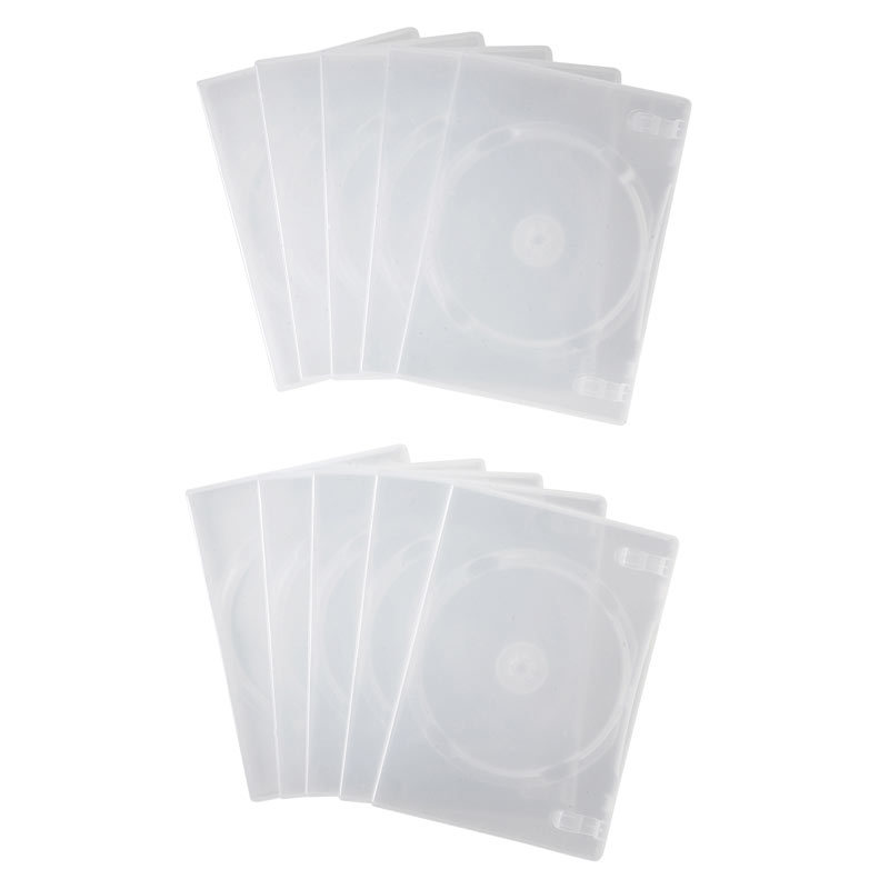 福袋特集 DVDケース トールケース 1枚収納 10枚セット ホワイト EZ2-FCD032W