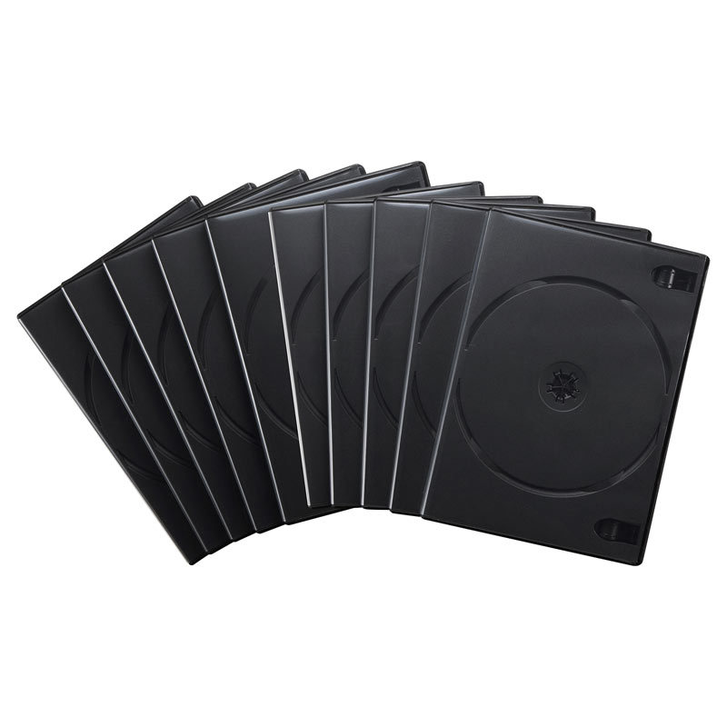 DVDトールケース 2枚収納 10枚セット ブラック（DVD-TN2-10BKN） | SANWA SUPPLY | 01