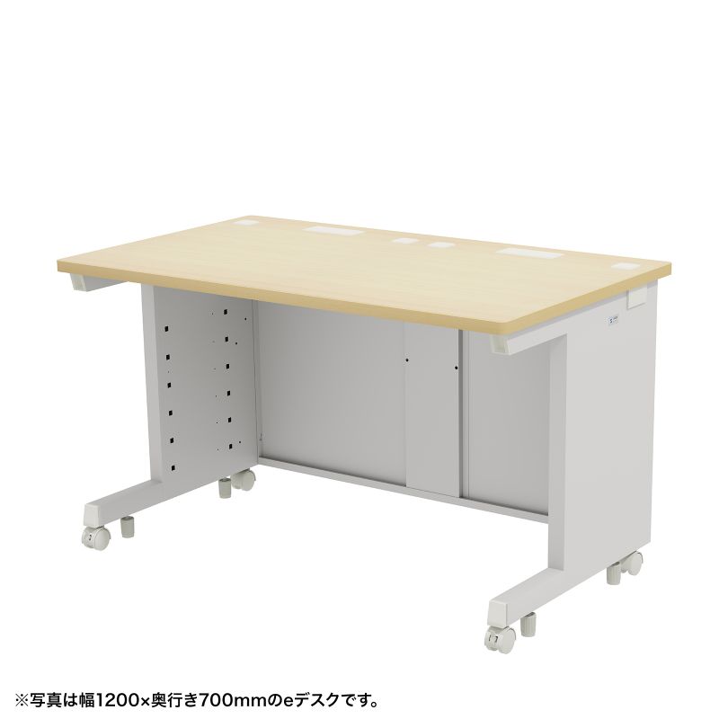 eデスク セミーオーダーデスク 特注 オフィスデスク パソコンデスク 薄い木目 幅160cm 奥行80cm 高さ70cm【受注生産品】 ED-SK16080LM