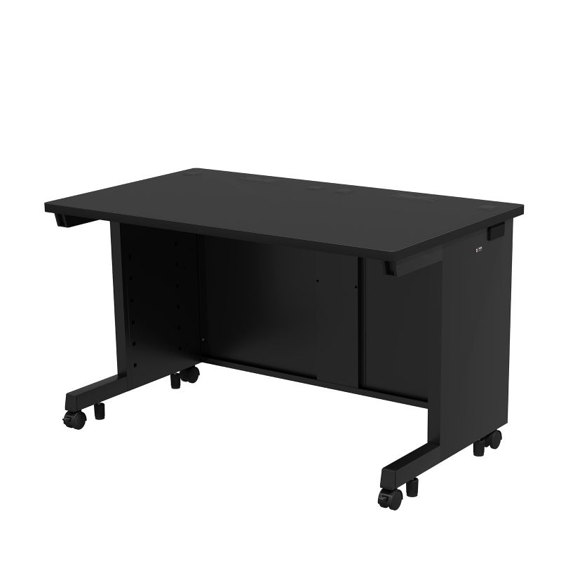e�f�X�N �Z�~�[�I�[�_�[�f�X�N ���� �I�t�B�X�f�X�N �p�\�R���f�X�N �u���b�N ��180cm ���s50cm ����70cm�y�󒍐��Y�i�z ED-SK18050BK