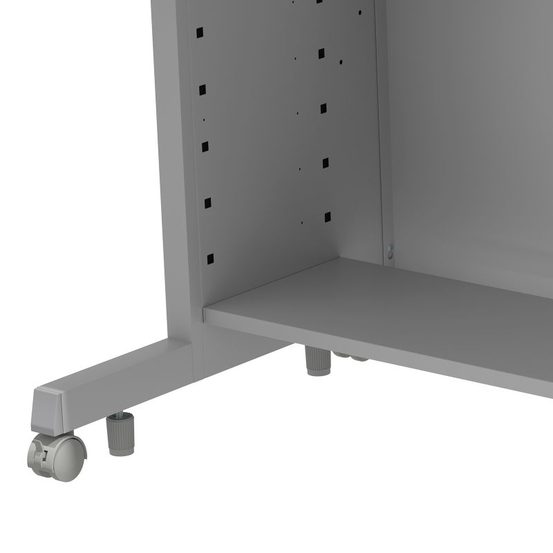 eデスク セミーオーダーデスク 中棚 幅180cm用 グレー 奥行26cm EN-1803GY_2