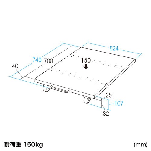 eラック CPUスタンド W600×D700mm（ER-60CPU） : er-60cpu : サンワ