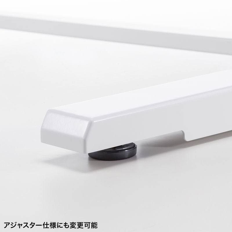 昇降デスク 作業台 バッテリー搭載 昇降 高さ調節 幅120cm パソコンデスク スタンディングデスク 耐荷重100kg ホワイト 【workdeskset】 ERD-WDK12070W