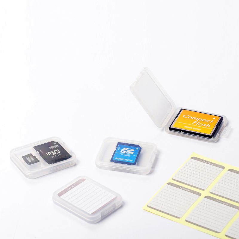 メモリーカードクリアケース microSDカード用 6個セット（FC-MMC10MICN）｜sanwadirect｜08