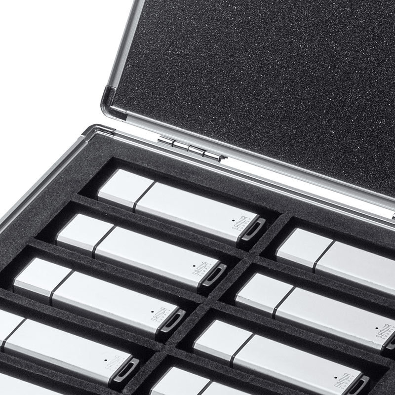USBフラッシュメモリケース  10本収納（FC-UFD1N） | SANWA SUPPLY | 06