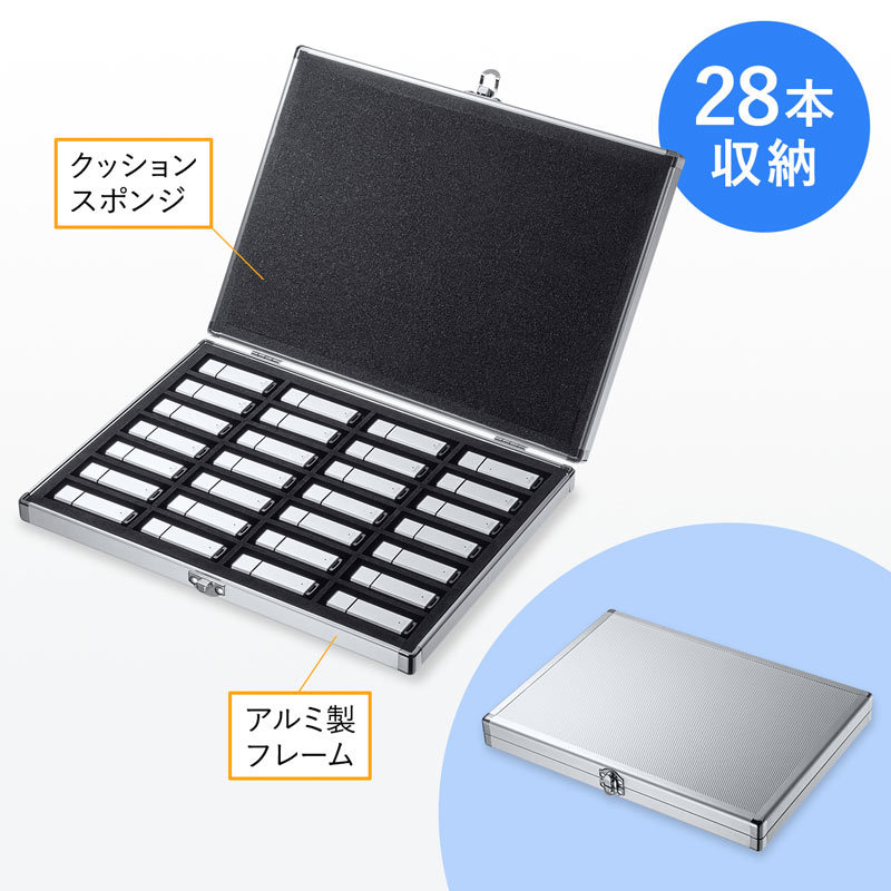 USBフラッシュメモリケース  28本収納（FC-UFD2N）｜sanwadirect｜02