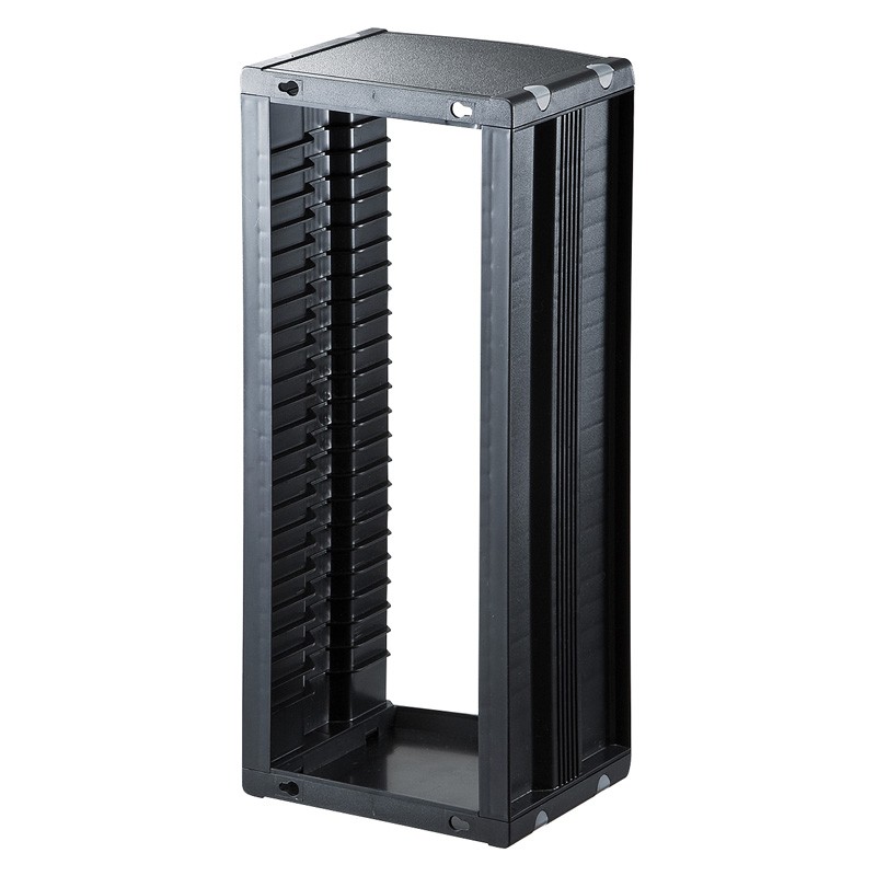 組立て式CDラック W147×D123×H355mm 26枚収納 ブラック（FCD-CB26BK） | SANWA SUPPLY | 01
