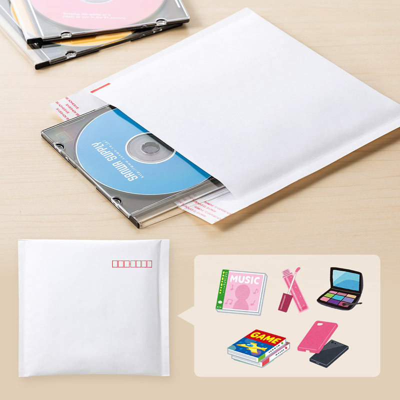 郵送用クッション封筒 3枚入/CD DVD（FCD-DM3N）｜sanwadirect｜03