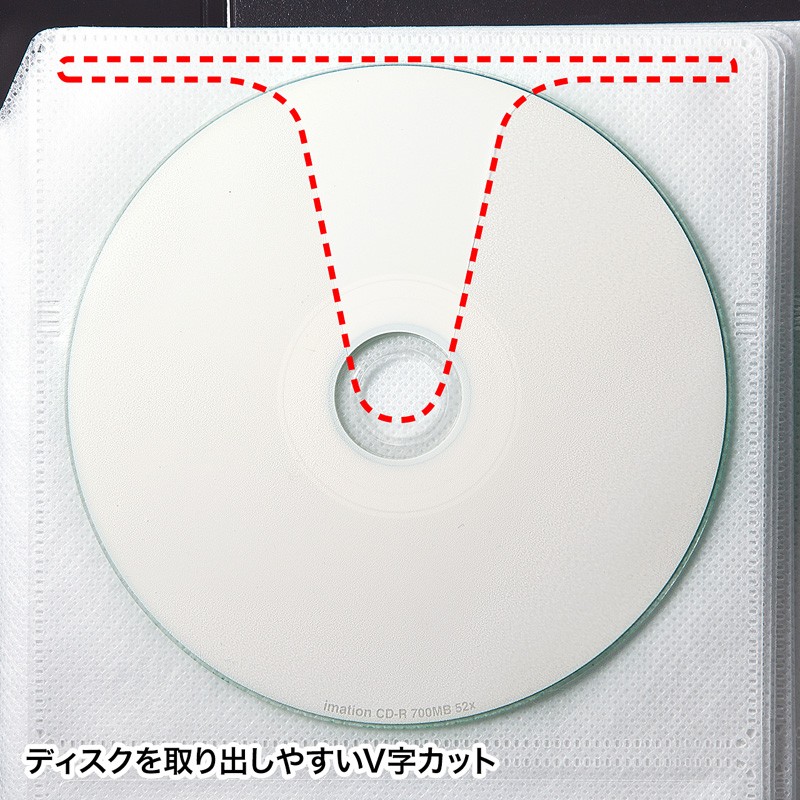 DVD CDファイルケース 120枚収納 ブラック（FCD-FL120BK） | SANWA SUPPLY | 02