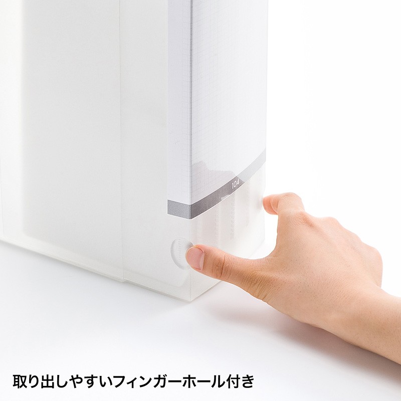 ブルーレイディスク対応ファイル型ディスクケース 104枚収納 クリア（FCD-FLBD104CL） | SANWA SUPPLY | 04