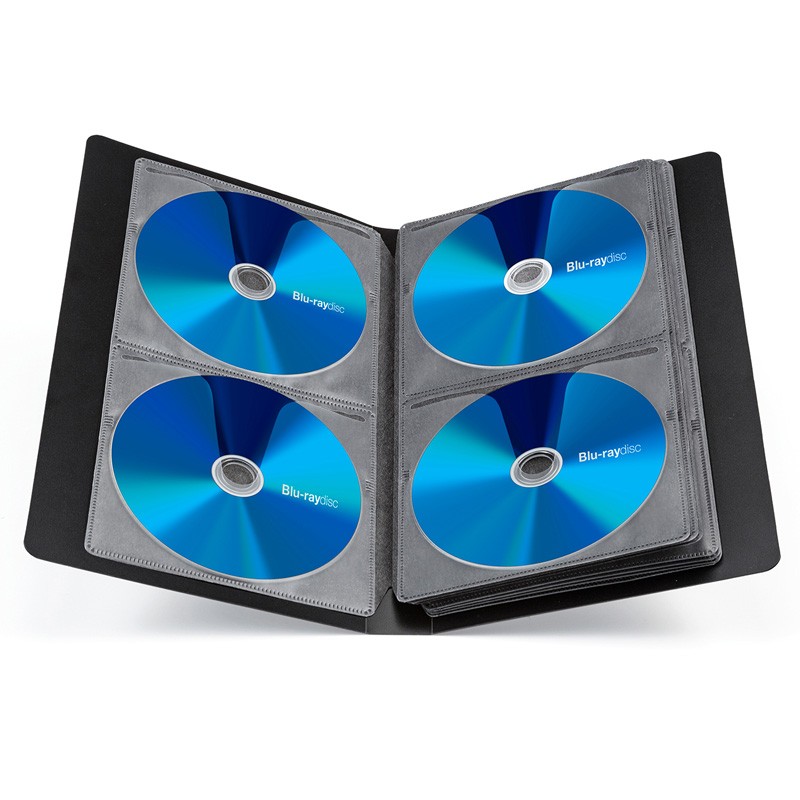 ブルーレイケース CDケース DVDケース ファイル 32枚収納 ブラック 収納ケース メディアケース [FCD-FLBD32BK]｜sanwadirect｜06