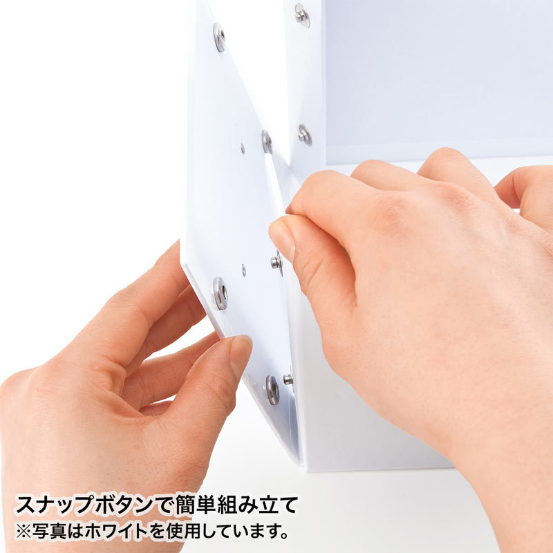 組み立て式CD BOX ブラック W165mm（FCD-MT3BKN） | SANWA SUPPLY | 04