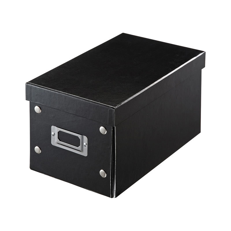 組み立て式CD BOX ブラック W165mm（FCD-MT3BKN）