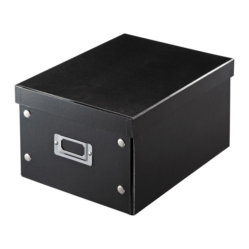 組み立て式DVD BOX ブラック W210mm（FCD-MT4BKN）