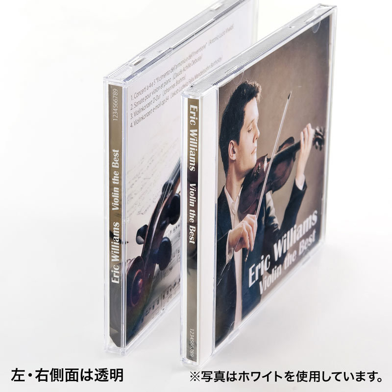 Blu-ray DVD CDケース 10枚セット クリア（FCD-PN10CLN）