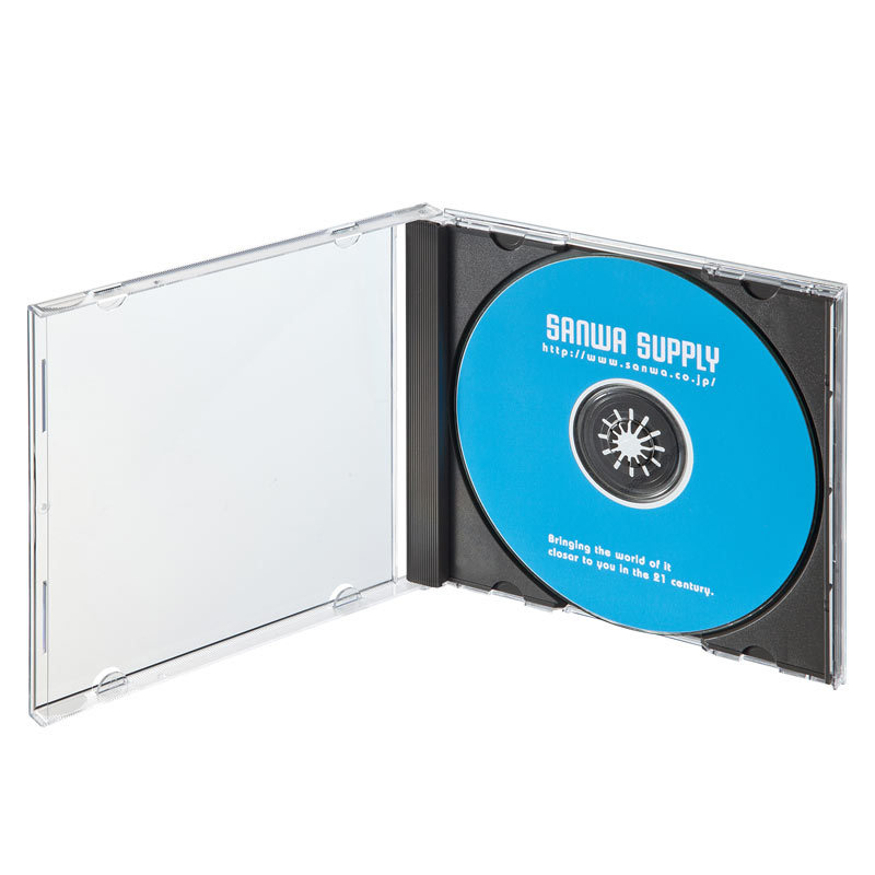Blu-ray DVD CDケース 30枚セット ブラック（FCD-PN30BKN） | SANWA SUPPLY | 01