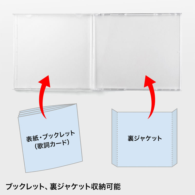 Blu-ray DVD CDケース 30枚セット ホワイト（FCD-PN30WN） | SANWA SUPPLY | 03