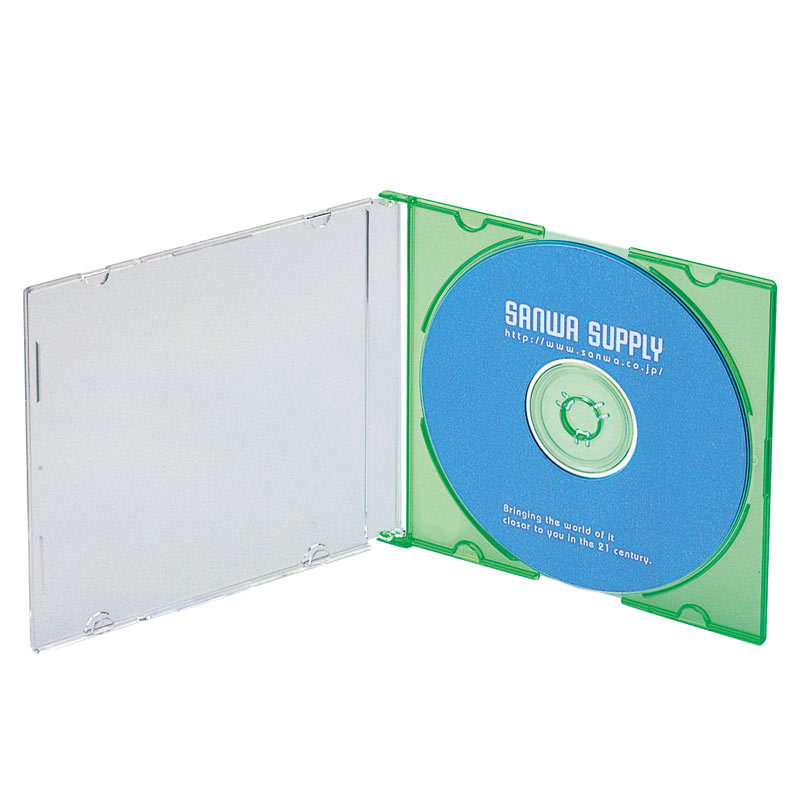Blu-ray DVD CDケース スリムタイプ 50枚セット 5色ミックス（FCD-PU50MXN2） | SANWA SUPPLY | 01