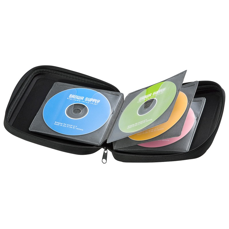 エレコム CCD-HB32BK DVD BD CD ケース ブラック セミハード 32枚収納 ELECOM