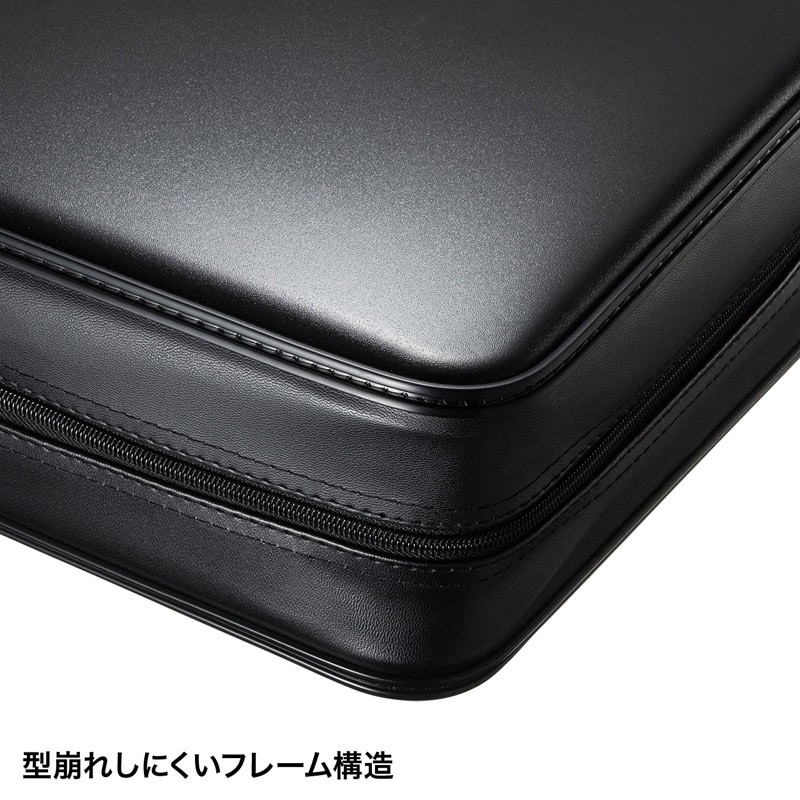 サンワサプライ セミハードケース BD/CD/DVD対応 320枚収納 PP製 ブラック（FCD-WLBD320BK） | SANWA SUPPLY | 04
