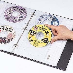 CDケース DVDケース FF-CD40用追加ファイル 4枚収納×5個セット メディアケース [FF-CD20P]｜sanwadirect｜03