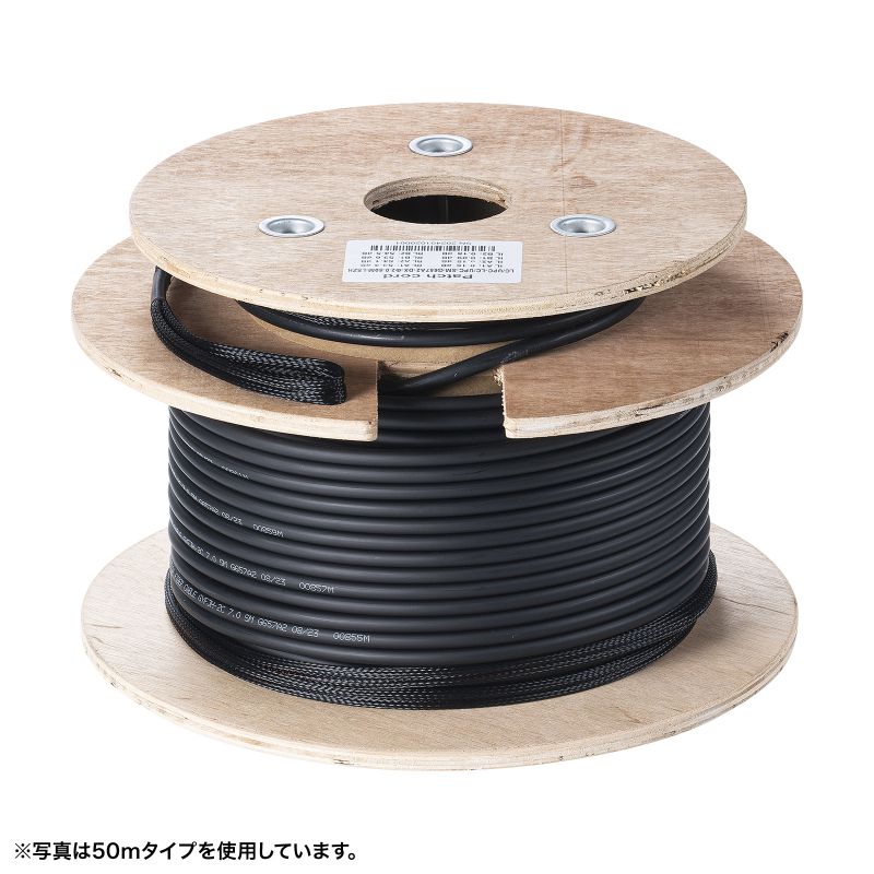 アーマード光ケーブル 150m SANWA SUPPLY（サンワサプライ） 光ファイバーケーブル 150m 2芯 光
