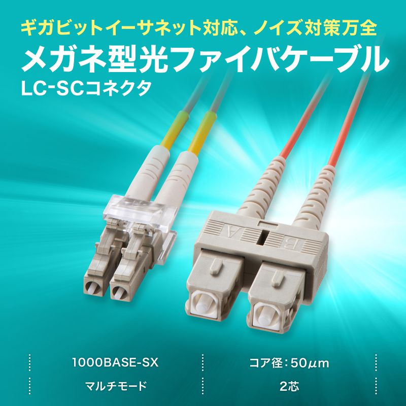 15個セットOC-LCSC5/5 5m LCファイバーケーブル