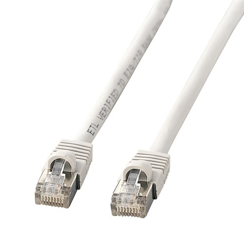 Cat 5e STP単線LANケーブル 30m ライトグレー ランケーブル（KB-STP-30LN）
