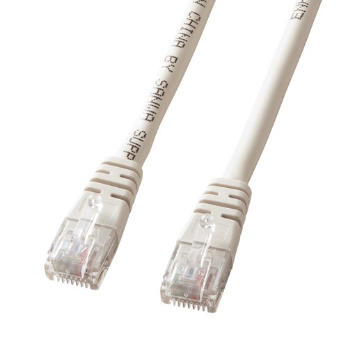 Cat 5e単線LANケーブル 15m ライトグレー ランケーブル（KB-T5T-15N）｜sanwadirect