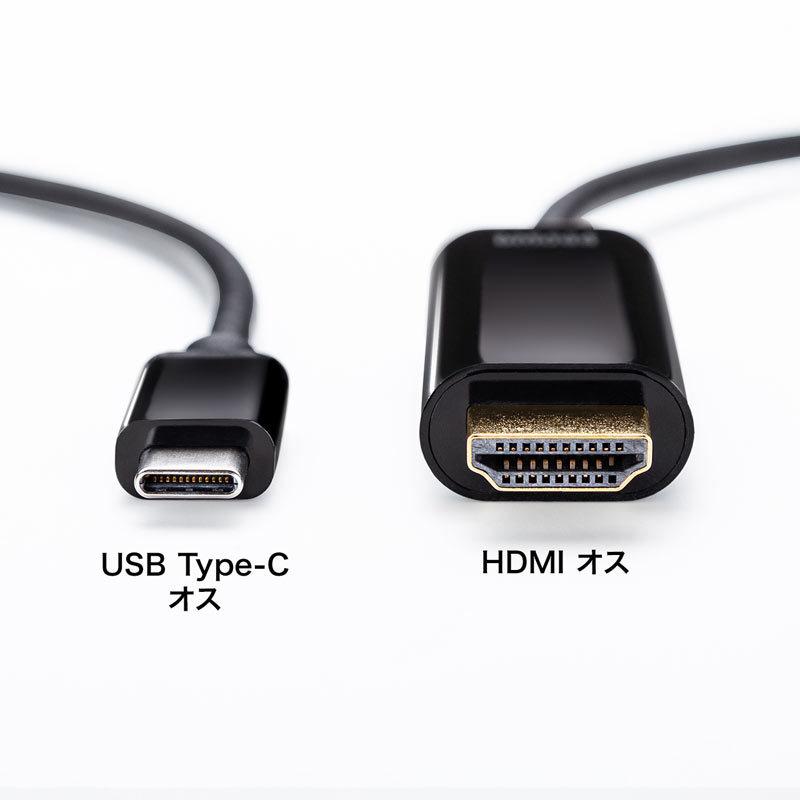 TYPE C-HDMI変換ケーブル　HDR対応 1M KC-ALCHDRA10｜sanwadirect｜05