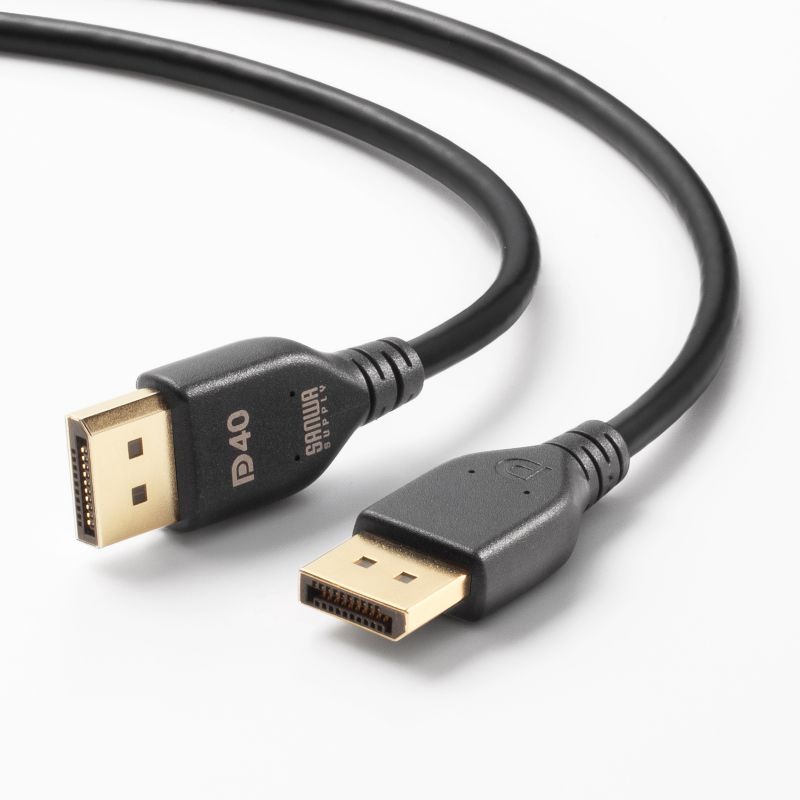DisplayPortケーブル DP 1m ver.2.1 最大16K60Hz DSC圧縮時/UHBR13.5 HDR動的メタデータ対応 HDCP2.2/1.4対応 ツイストペア線使用 DP40 KC-DP4010 | SANWA SUPPLY | 13