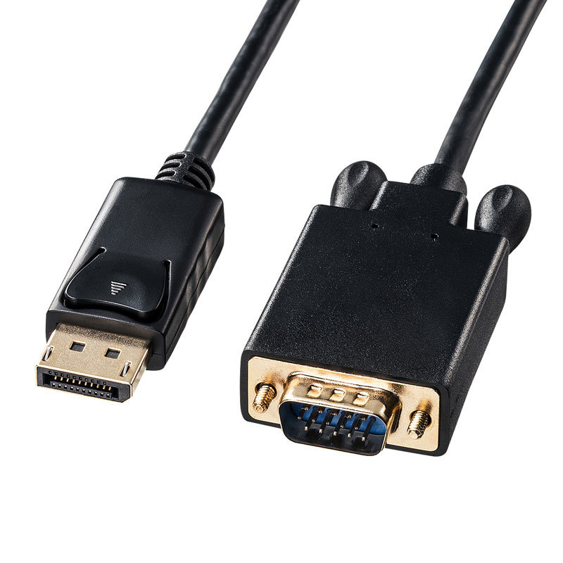 DisplayPort-VGA DP �ϊ��P�[�u�� �u���b�N 1m�iKC-DPVA10�j