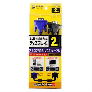 SANWA SUPPLY（サンワサプライ） ディスプレイケーブル 極細 ミニD