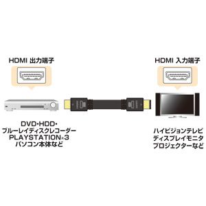 SANWA SUPPLY フラットHDMIケーブル 10m ブラック（KM-HD20