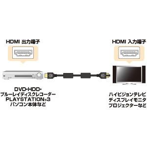 HDMIケーブル ハイスピード ケーブル（1.0m） HEC対応（KM-HD20-10FC）｜sanwadirect｜02