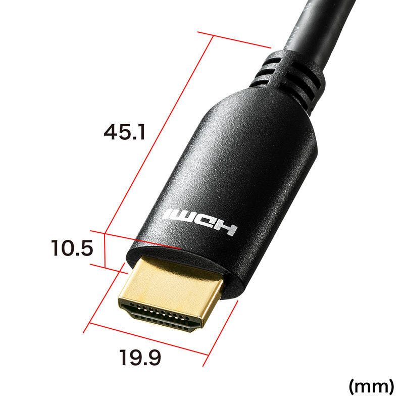 代引不可 HDMIアクティブケーブル 4K/60Hz対応 10m ブラック