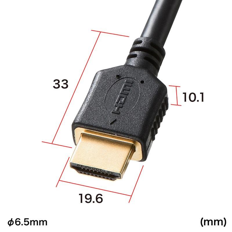 プレミアムHDMIケーブル 3m プレミアム HDMI ケーブル ブラック ハイスピード（KM-HD20-P30）｜sanwadirect｜03