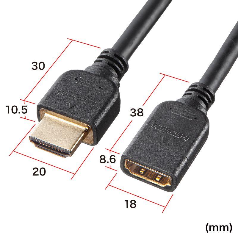 HDMI延長ケーブル 0.3m（KM-HD20-UEN03）｜sanwadirect｜07