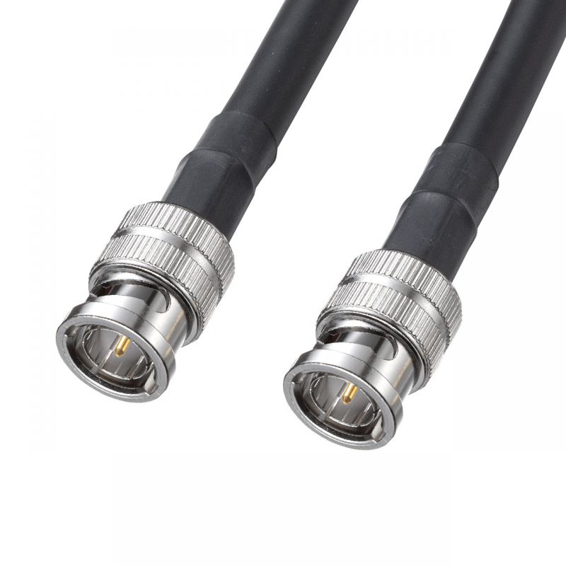 SDIケーブル HD-SDI対応 3G-SDI対応 BNCプラグ 同軸ケーブル 2m ブラック KM-SDI02