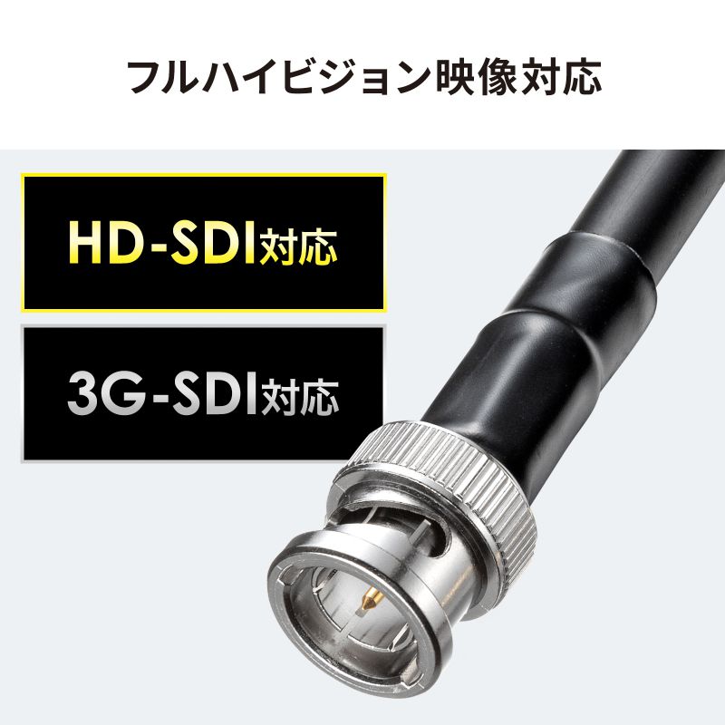 SANWA SUPPLY（サンワサプライ） SDIケーブル 防水 IPX7 ポリエチレン