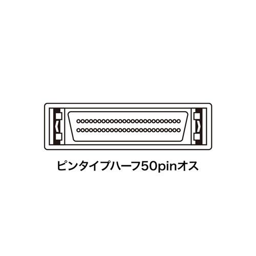 SCSIターミネータ ピンタイプハーフ50pinオス（KTR-04PMK）｜sanwadirect｜03