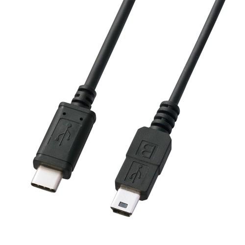 Type Cケーブル miniBコネクタ-Type Cケーブル タイプC 2m USB2.0（KU-CMB20）｜sanwadirect｜03