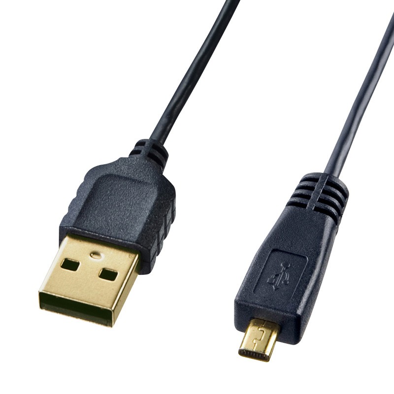 SANWA SUPPLY（サンワサプライ） 極細ミニUSB2.0ケーブル ミニ8ピン平