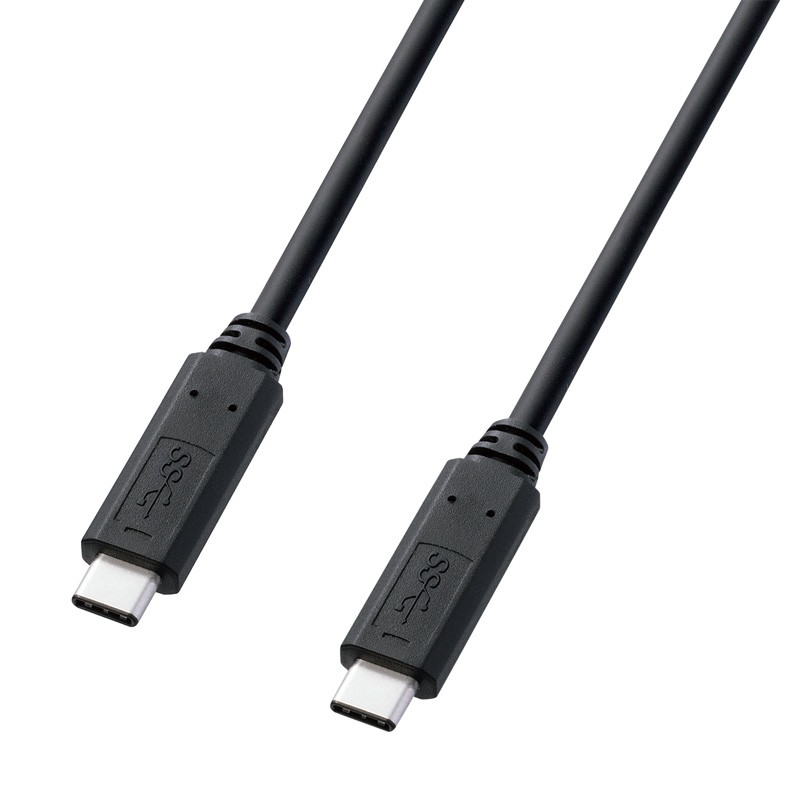 USB Type C ケーブル USB3.1 Gen1 PD対応 ブラック 2m（KU30-CCP320）｜sanwadirect｜02