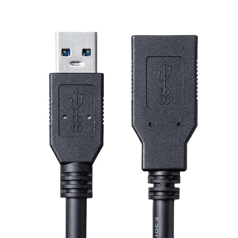 USB3.0延長ケーブル ブラック 0.5m（KU30-EN05K）｜sanwadirect｜04