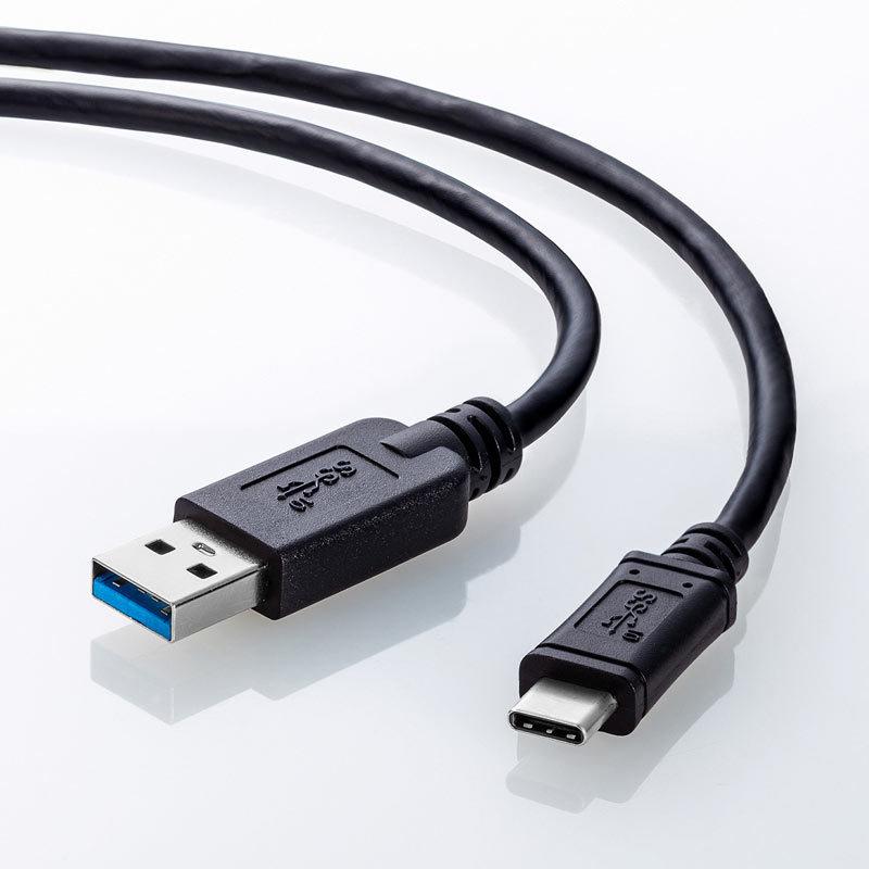USB3.1 Aコネクタ-Type Cケーブル USB3.1 Gen2 ブラック 1m（KU31-CA10）｜sanwadirect｜02