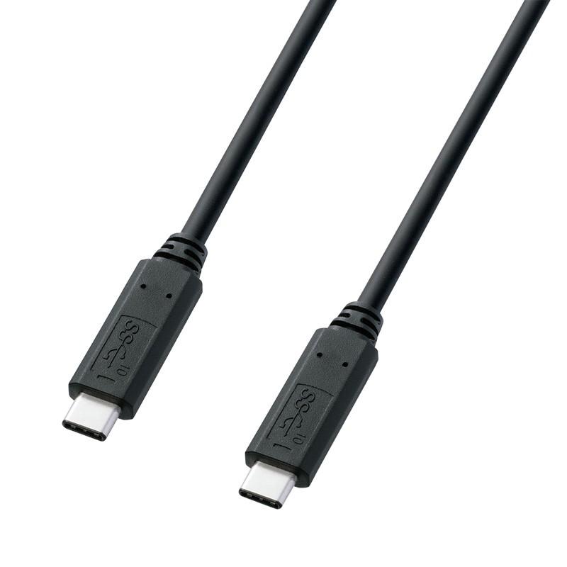 USB Type C ケーブル USB3.1 Gen2 PD対応 3A ブラック 1m（KU31-CCP310）｜sanwadirect｜04